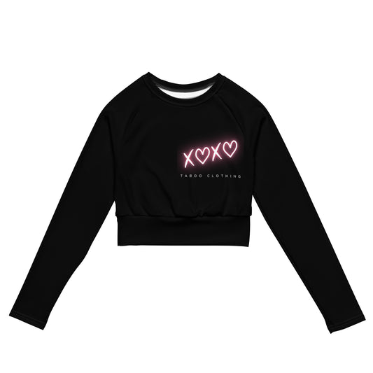 Recycled Woman Long-Sleeve Crop Top XoXo